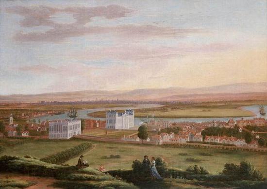 Hendrick Danckerts A View of Greenwich and the Queen's House from the South-East France oil painting art